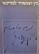 עטיפת הספר בין המשורר למדינאי נתן אלתרמן 12 טורים ואגרת דוד בן גוריון 2 אגרות