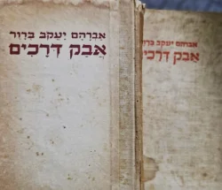 עטיפת הספר אבק דרכים-2 כרכים