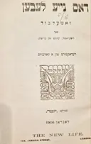 עטיפת הספר דאס נייע לעבען זאמעלבוד פאר ליטעראטור קטנס און קריטיק