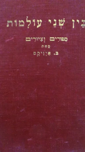 עטיפת הספר בין שני עולמות