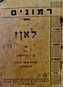 עטיפת הספר רמונים מספר י לאן
