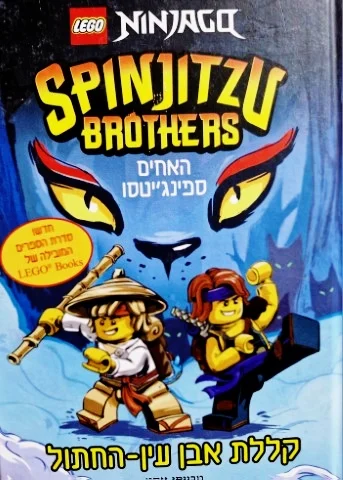 עטיפת הספר SPINJITZU BROTHERS האחים ספינגיסטו קללת אבן עין החתול
