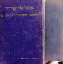 עטיפת הספר אנציקלופדיה לחכמי התלמוד והגאונים 2 כרכים