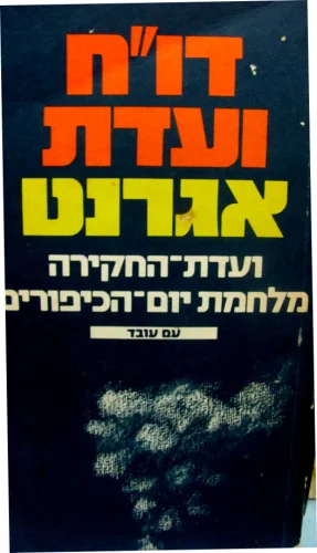 עטיפת הספר דוח ועדת אגרנט