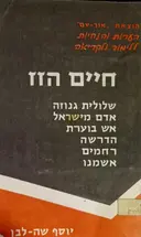 עטיפת הספר חיים הזז שלולית גנוזה אדם מישראל אש בוערת הדרשה רחמים אשמתנו
